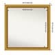 preview thumbnail 121 of 143, Townhouse Gold Framed Non-Beveled Custom Wall Mirror, Bathroom Vanity Mirror Outer Size: 29.75 x 29.75