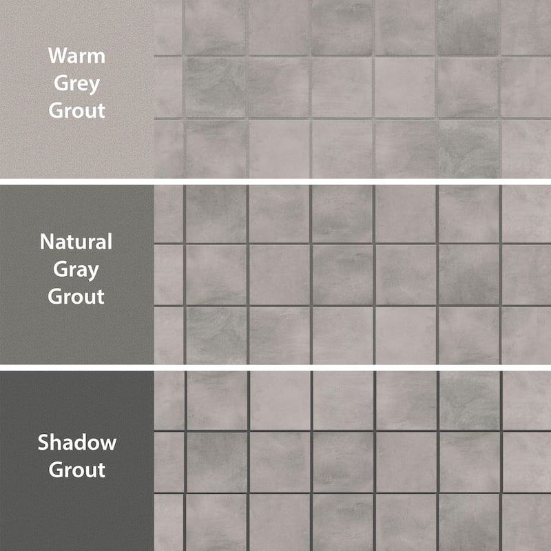 Merola Tile Laverton Taco Gris 1-5/8" x 1-5/8" Porcelain Floor and Wall Tile