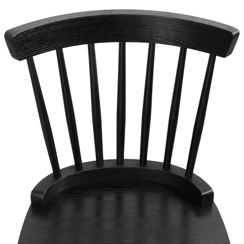 Farmhouse Spindle-Back Windsor Dining Chairs with Solid Wood