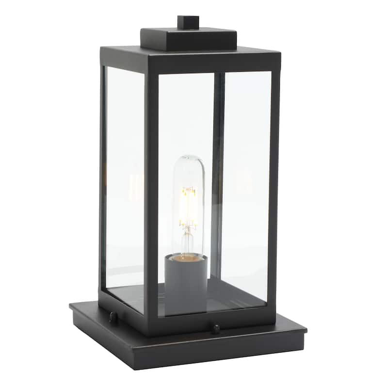 SAFAVIEH Lighting Letizia 7" Modern & Contemporary Outdoor Table Lamp - 7" W x 7" D x 12" H - 7Wx7Dx12H