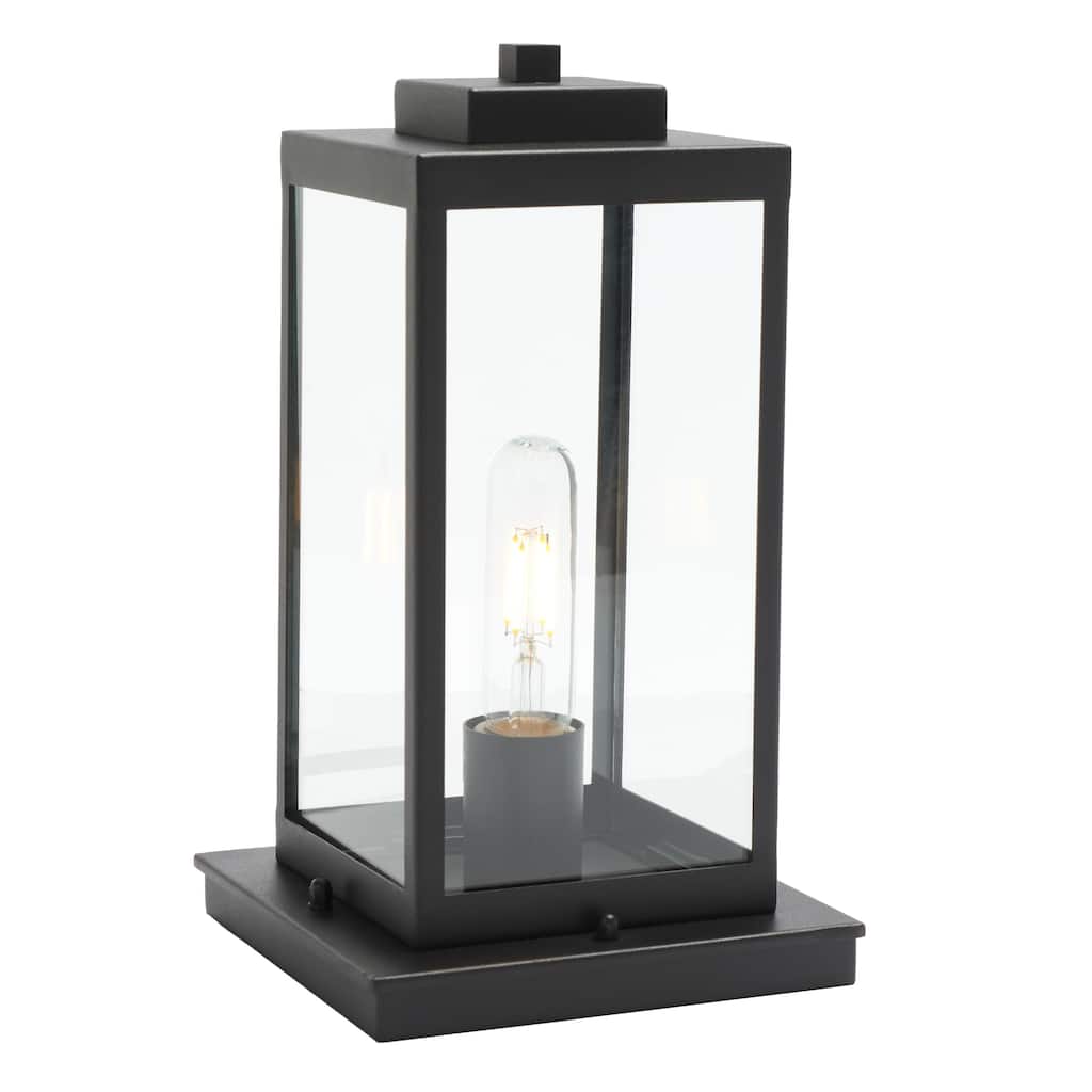 SAFAVIEH Lighting Letizia 7" Modern & Contemporary Outdoor Table Lamp - 7" W x 7" D x 12" H - 7Wx7Dx12H