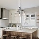 preview thumbnail 15 of 16, Modern Farmhouse 3-Light Linear Chandelier Seeded Glass Island Lights for Dining Room - L25"x W 5"x H 14"