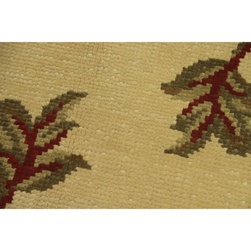 Floral Indian Area Rug 6x8 - 7' 10'' X 5' 7''