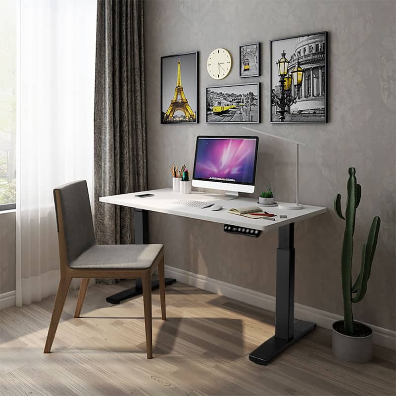 Costway Electric Stand Up Desk Frame Single Motor Height Adjustable w/