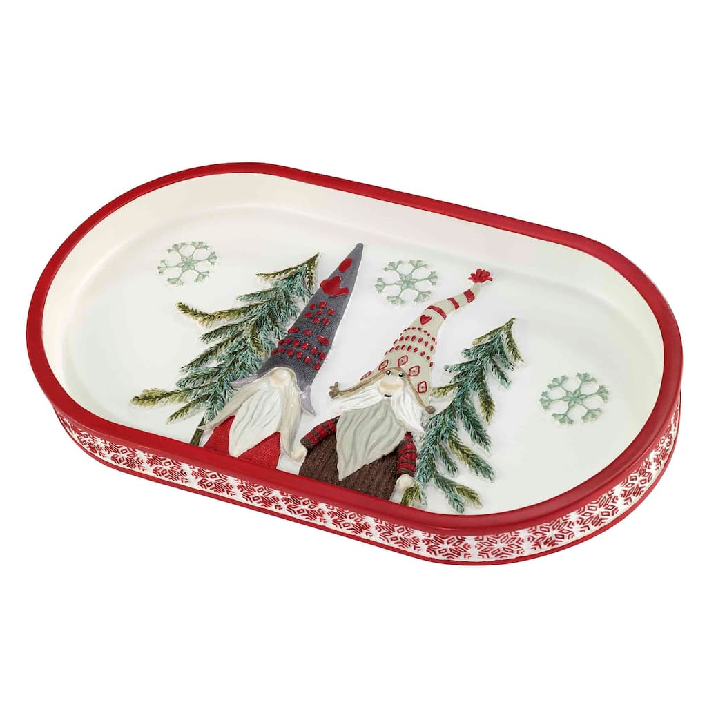 Avanti Linens Christmas Gnomes Tray - Multicolor