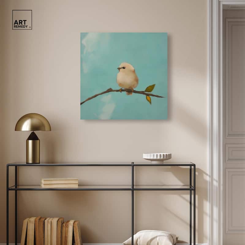 Azure Avian Canvas by Art Remedy, Gallery Wrapped