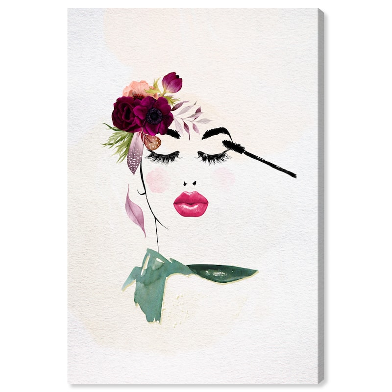Wynwood Studio Fashion and Glam Ava's Dream White and Glam Wall Art Canvas Print