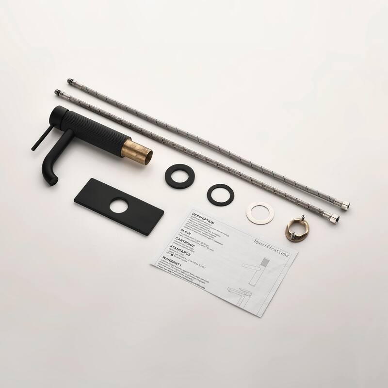 6.4"H Solid Brass Single-handle Bathroom Sink Faucet