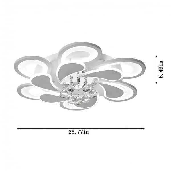 Simpleness Modern Warm And Romantic Living Room Bedroom LED Crystal