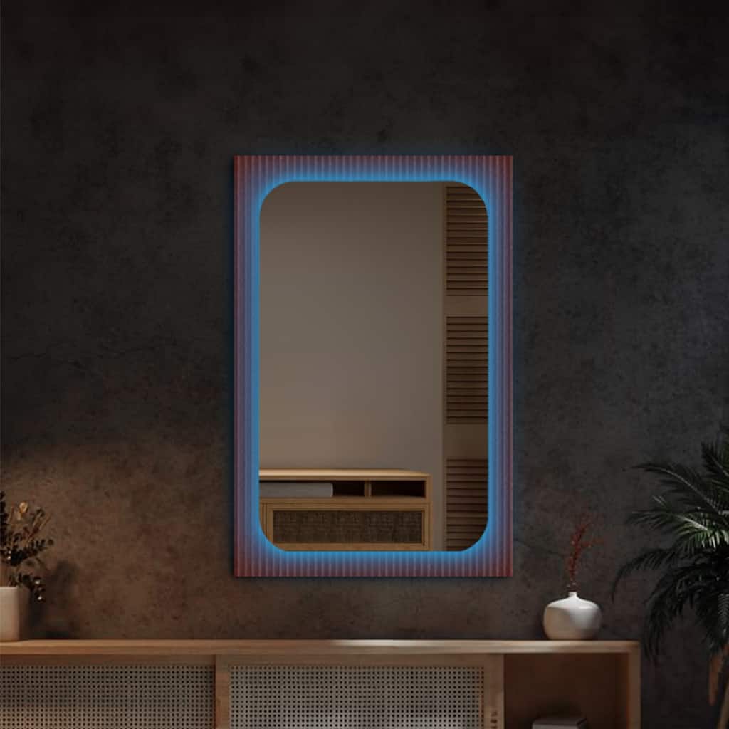 Rectangular LED Colorful RGB Lighted Decorative Wall Mirror - 47'' H X 32'' W X 1.65'' D