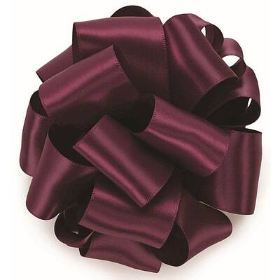 Purple Wine Double Face Satin Ribbon