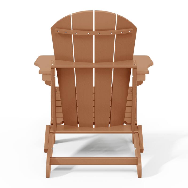 Laguna Hdpe All Weather Outdoor Patio Foldable Adirondack Chairs (Set Of 8)