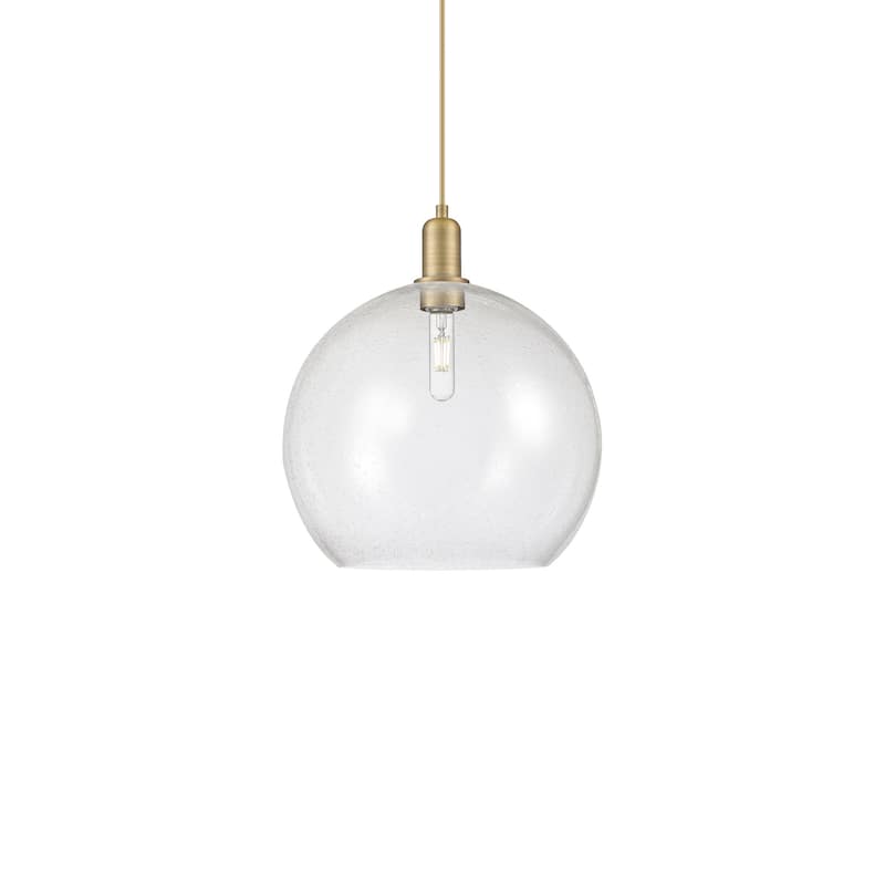 Innovations Lighting 716-1P-18-14 Athens Pendant Athens 14" Wide - Brushed Brass / Seedy