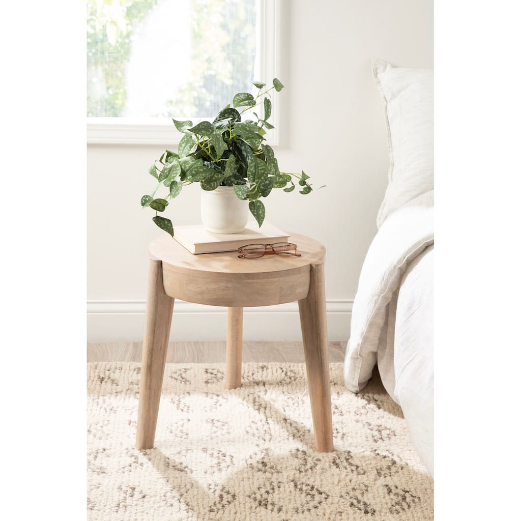Kate and Laurel Vola Wood Side Table - 17x17x18