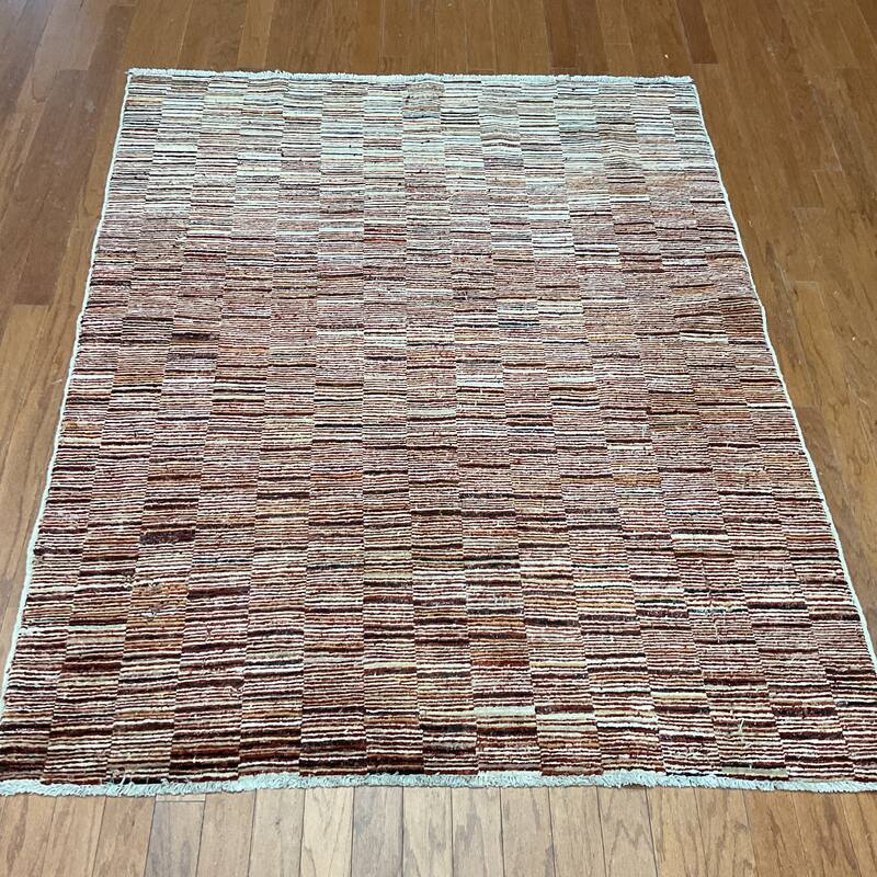 HERAT ORIENTAL Handmade Gabbeh Wool Rug - 4'10" x 6'1"