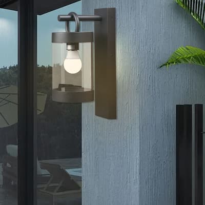 Wall Lights Outdoor Lantern with Dusk to Dawn Sensor E26 Bulb (Not Include) Max 28W