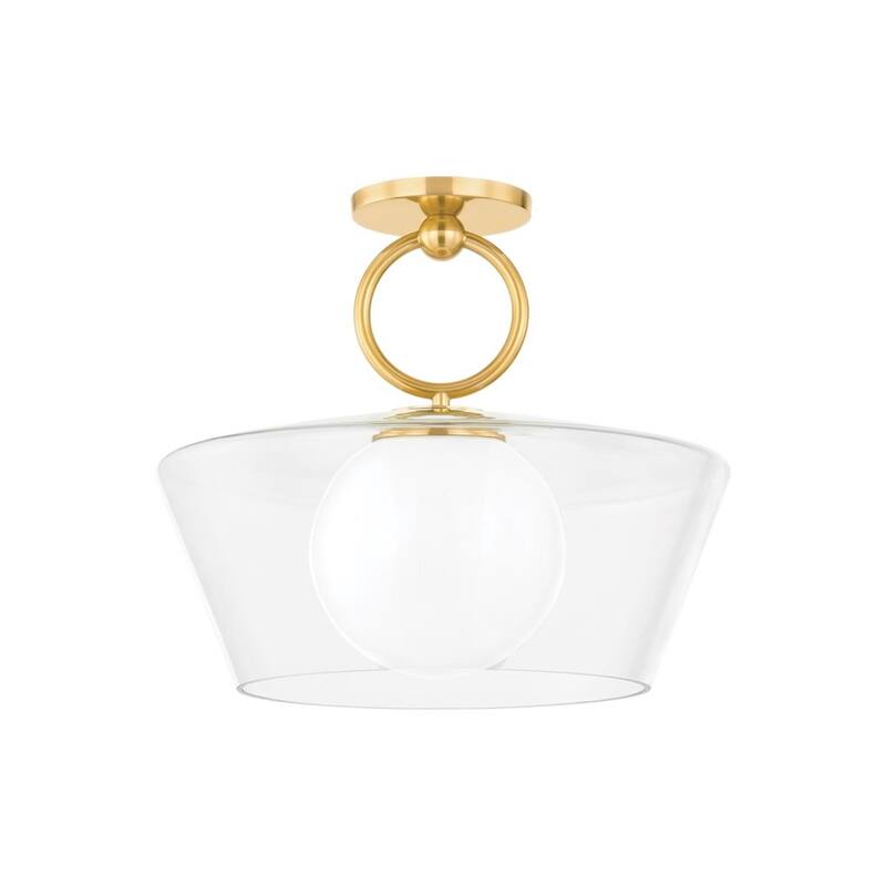 Hudson Valley Lighting 9517 Elmsford 16" Wide Pendant - Aged Brass