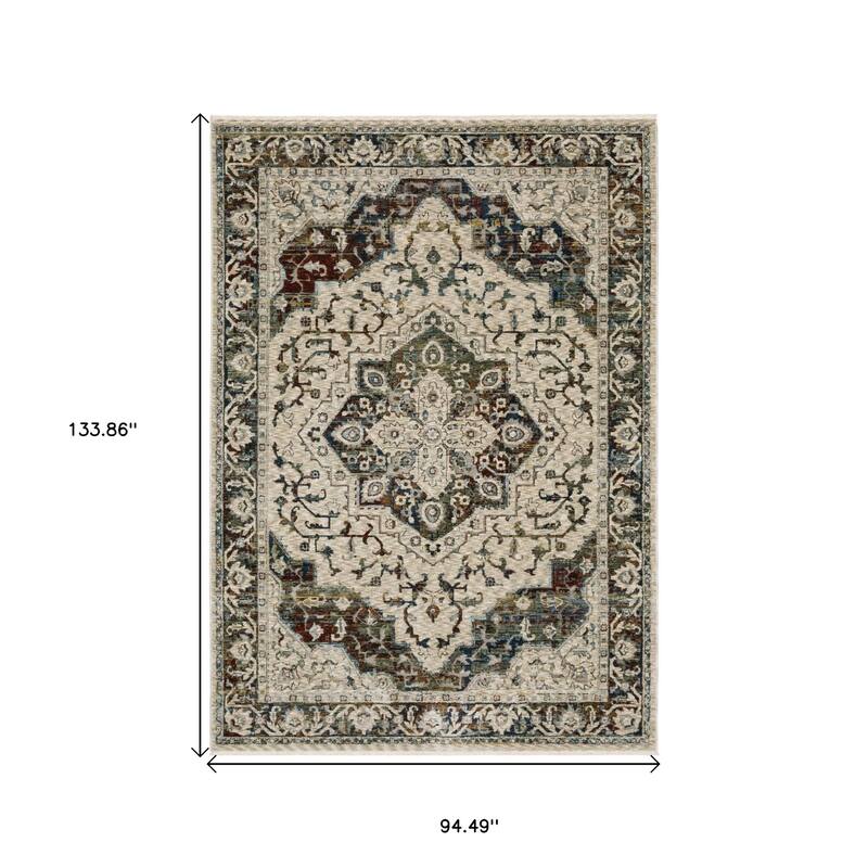 HomeRootsMedallion Traditional Runner Area Rug