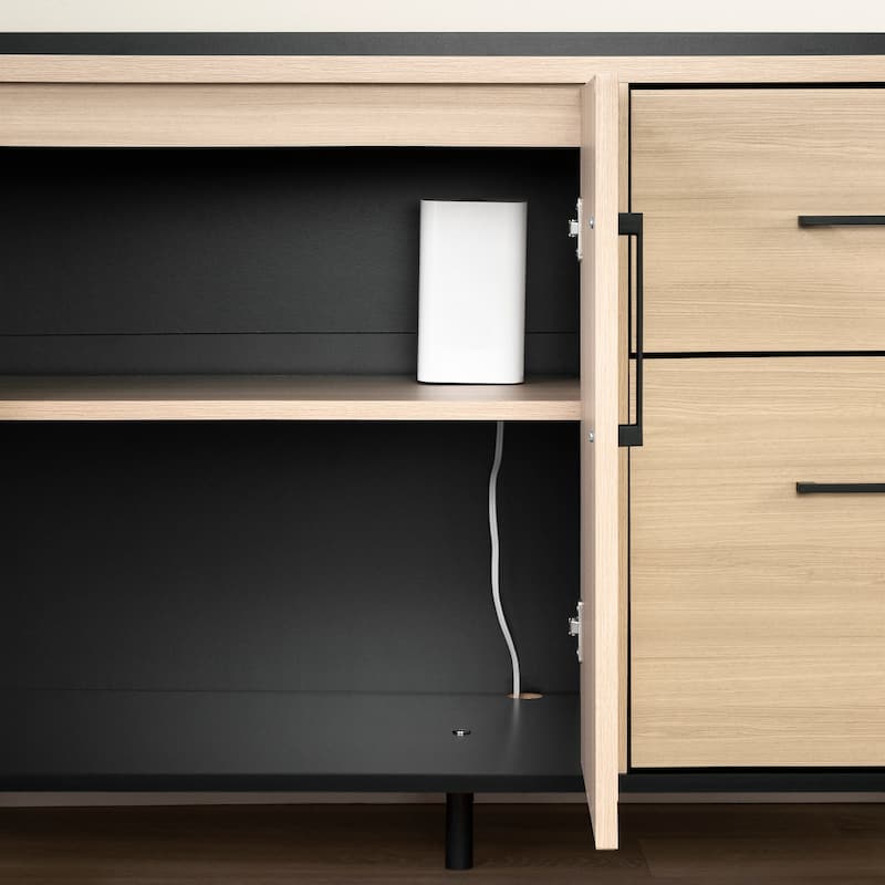 South Shore Kozack 2-drawer Credenza with Doors