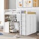 preview thumbnail 19 of 52, Unisex Twin/ Full Size Storage Loft Bed Frame w/ Desk & Wardrobe