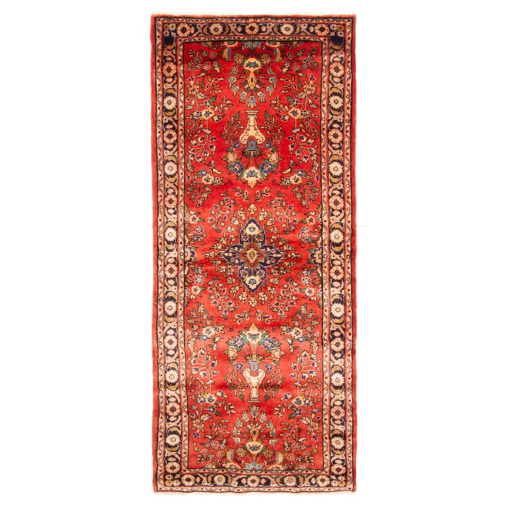 ECARPETGALLERY Hand-knotted Anadol Red Wool Rug - 2'8 x 6'2