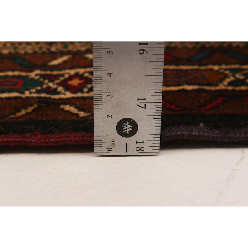 Teimani Ivory, Red Rug 3'8" x 6'6" - 3'8 x 6'6
