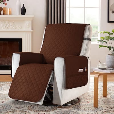 Subrtex Recliner Chair Cover Slipcover Reversible Protector Anti-Slip - Large