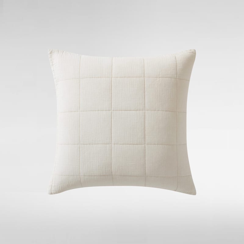 Calvin Klein Cotton Gauze Solid Throw Pillow Cover