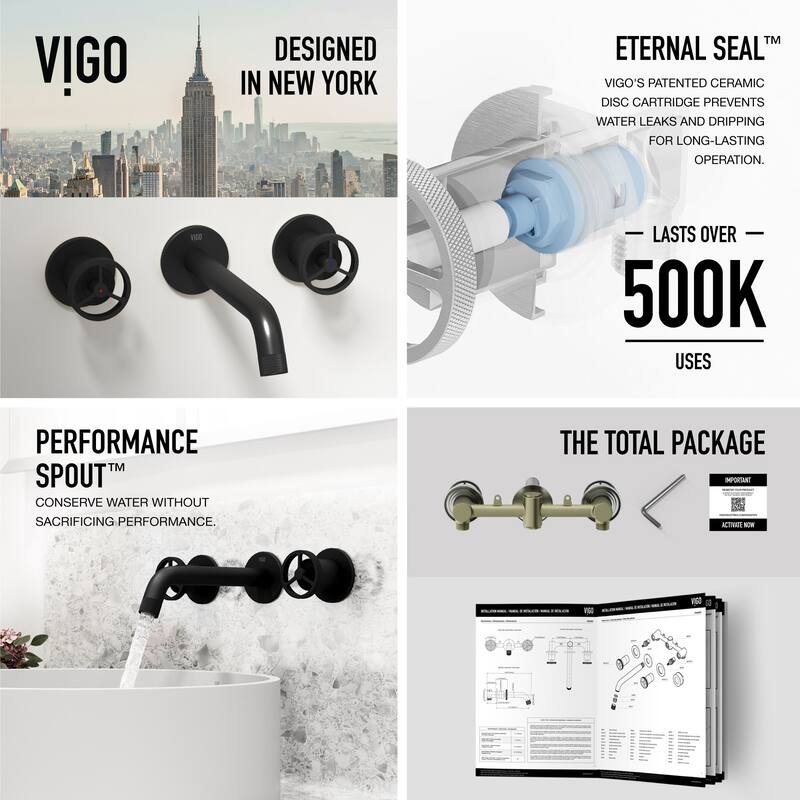 Vigo VGT2065 Anvil 16" Circular Stone Composite Vessel Bathroom Sink