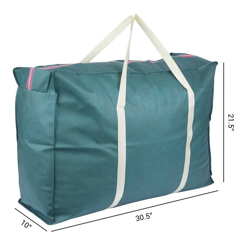 1 Pack Clothes Storage, Foldable Storage Bags, Moving Bags for Organizing Bedroom, Clothing, Closet Organizer with Handles