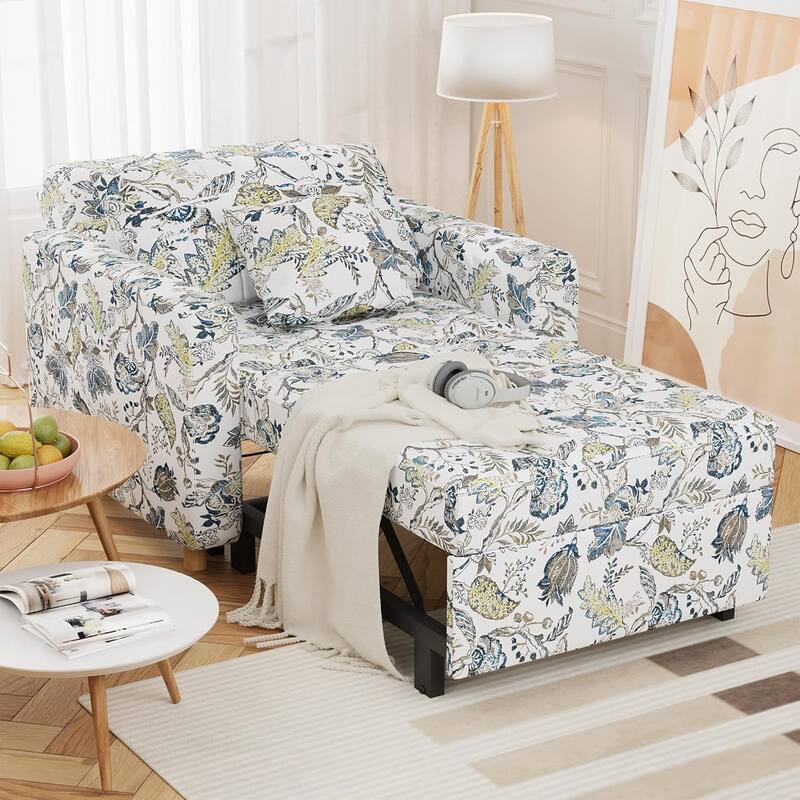 AECOJOY Adjustable Sleeper Chair Bed 3-in-1 Convertible Futon Sofa