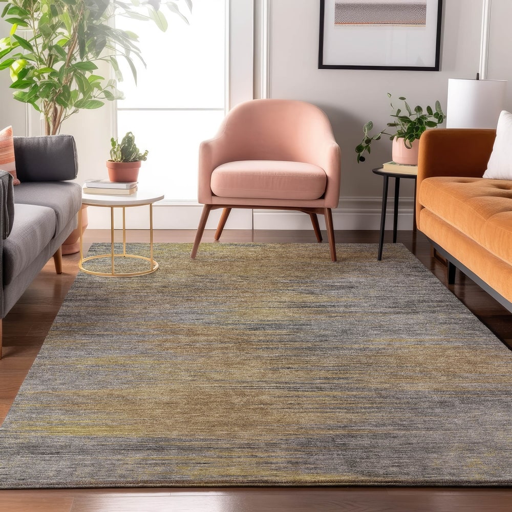 Premium Washable Super Soft Solid Ombre Mayfield Rug