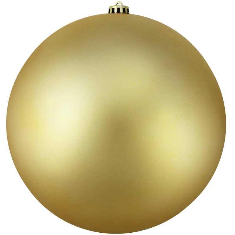Matte Vegas Gold Shatterproof Christmas Ball Ornament