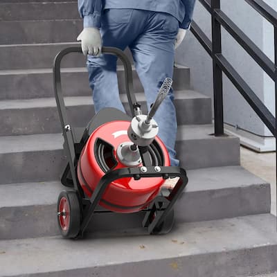 Auto-Feed Portable Electric Drain Cleaning Machine for 2" to 4" Pipes