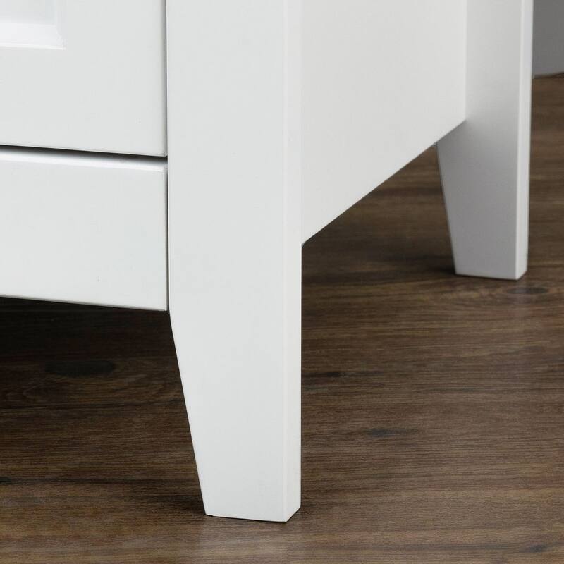 Modern Solid Wood Drawer Dresser with Retro Round Handles