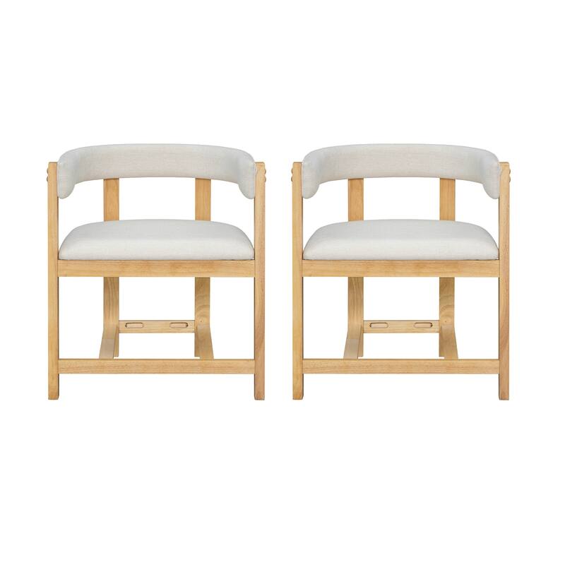 Christopher Knight Home - Bennett Elegant Barrel-Back Dining Armchair Set of 2
