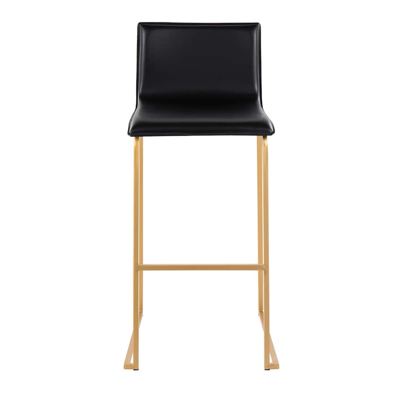 Silver Orchid Mara Upholstered 29" Fixed-Height Bar Stool - Set of 2