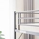 preview thumbnail 19 of 24, Twin Size Metal Loft Bed with Desk and Storage Shelves
