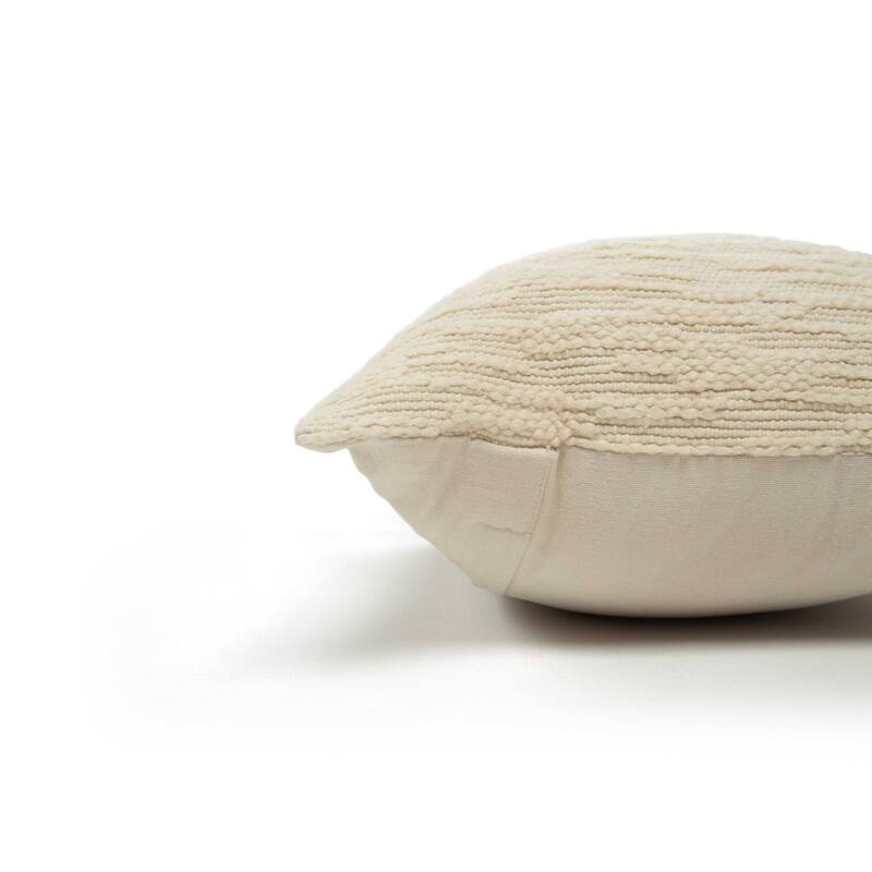 Rizzy Home Woven Dimensional Solid Throw Pillow