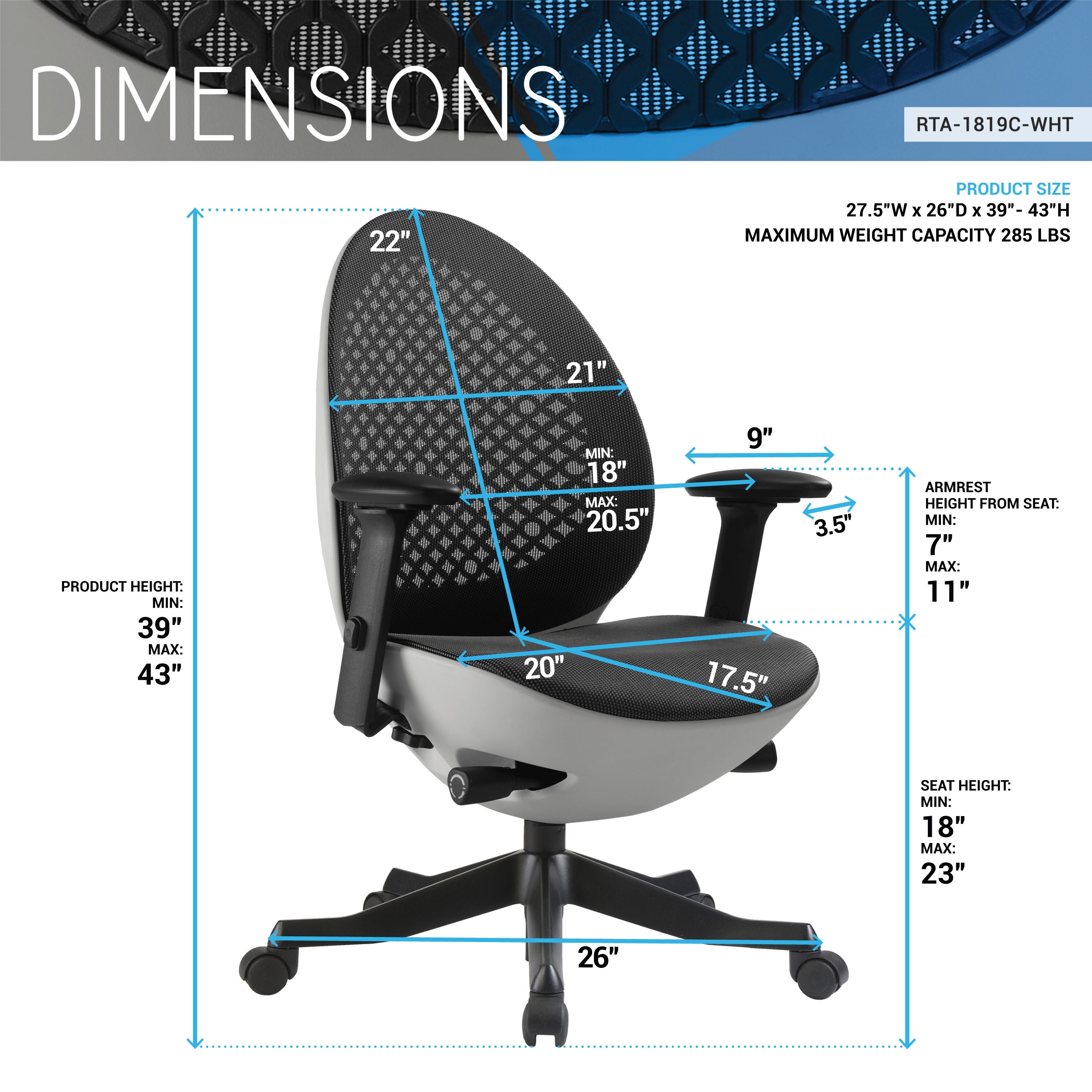 Avochair office sales ergonomic chair