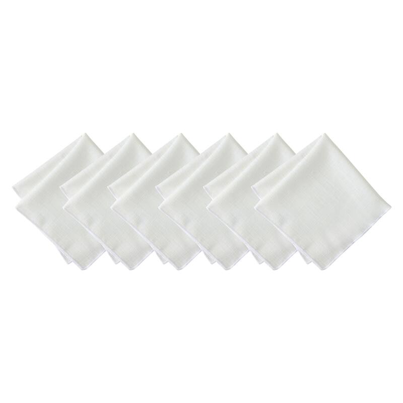 Villeroy & Boch Classic Embroidered Border Napkins, Set of 6 - 18x18