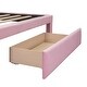 preview thumbnail 8 of 9, Full Upholstered Bed with Velvet Headboard and Storage Drawer