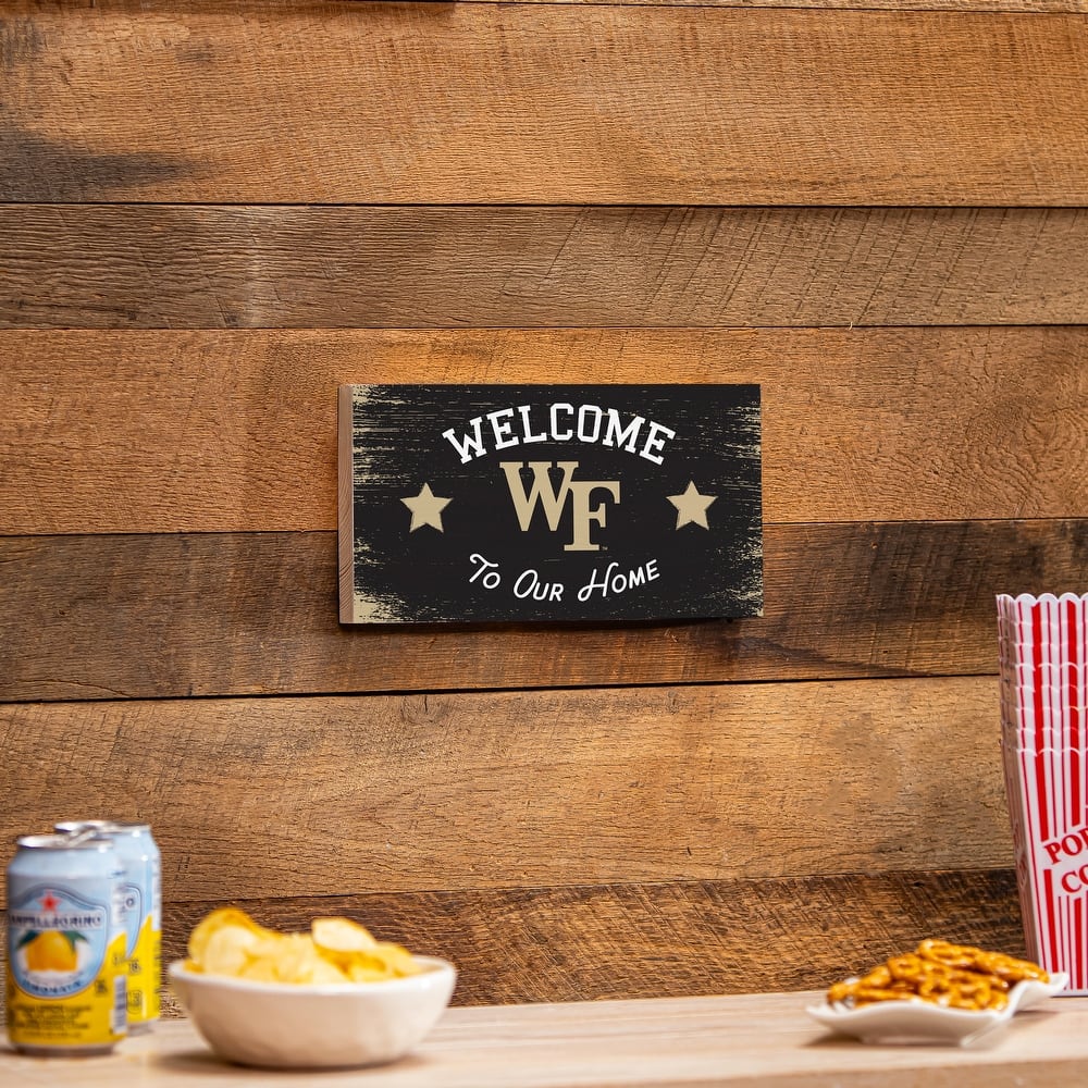 Wake Forest University Wooden Door Decor Wall Sign - Multi-Color