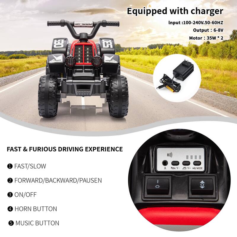 6V Ride On Toy Car for Kids