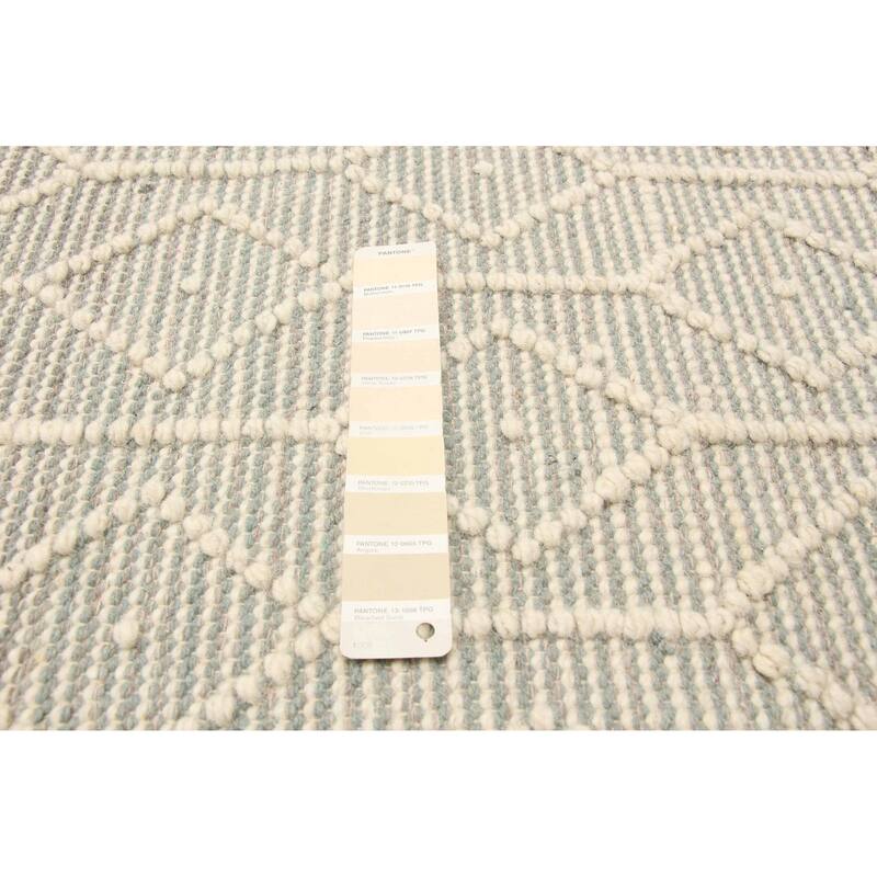 ECARPETGALLERY Braid weave Sienna Cream Wool Rug - 6'0 x 9'3