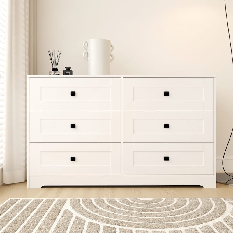 Chest Of Drawer with 6 Drawers - Ancient White - 6-drawer