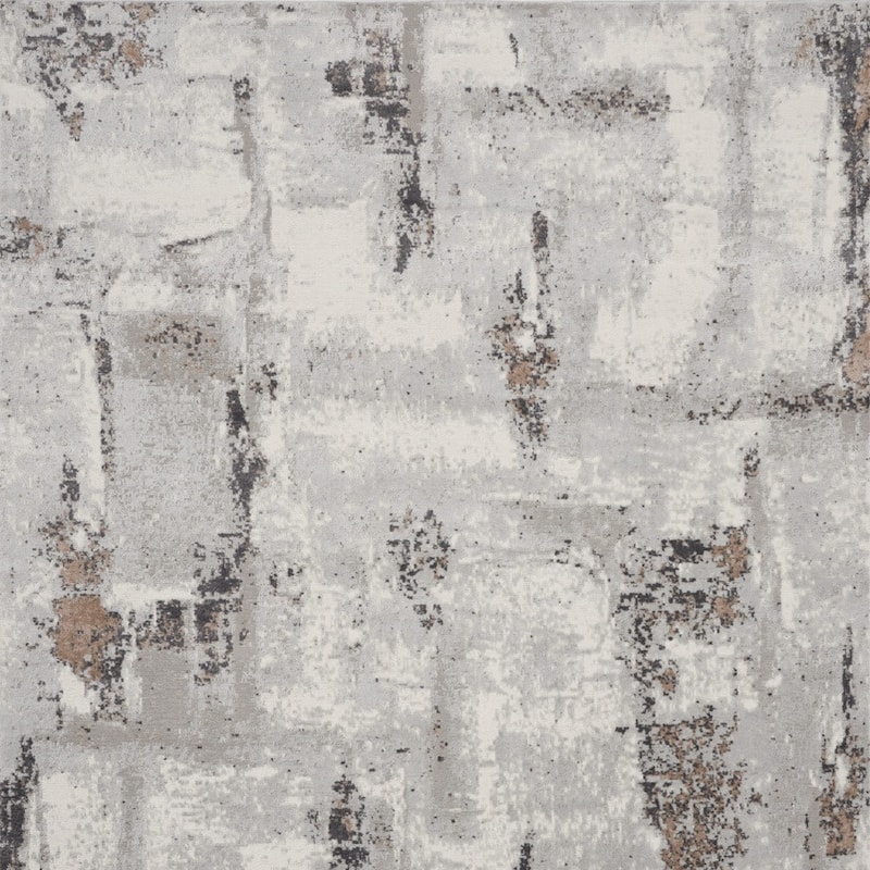 Kabe Power Loomed Abstract Modern Non Skid Low Pile Area Rug By HomeRoots - 118' X '94' X '0.25