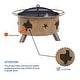 preview thumbnail 2 of 13, NUU GARDEN 30-inch Round Star Wood Burning Firepit