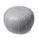 preview thumbnail 26 of 31, nuLOOM Handmade Moroccan Leather Ottoman Pouf