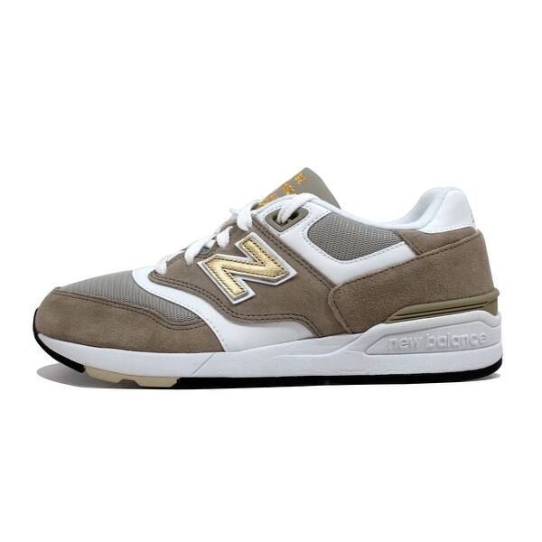 Shop New Balance 597 Classic Trench Khaki White Gold Ml597rsa